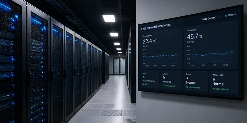 مدیریت دمای اتاق سرور