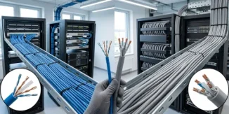 تفاوت کابل کشی Cat6 و Cat6a؛ راهنمای فنی و اجرایی برای پروژه‌های شبکه